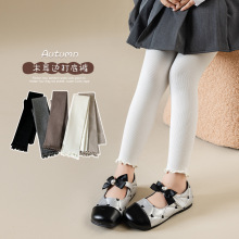 女童打底裤批发2025秋新款韩版纯色洋气儿童连裤袜中大童百搭长裤