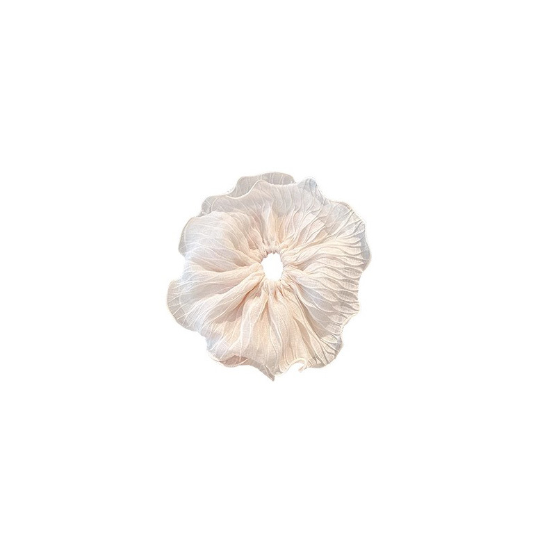 Coreano de alto nivel plegado anillo de cabello de intestino grueso para mujeres 2025 nuevo encantador disco de cabello de princesa cuerda de cabello de bola