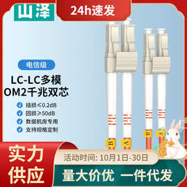 山泽光纤跳线多模双芯SC转LC-FC-ST万兆电信级尾纤光纤连接线3米m