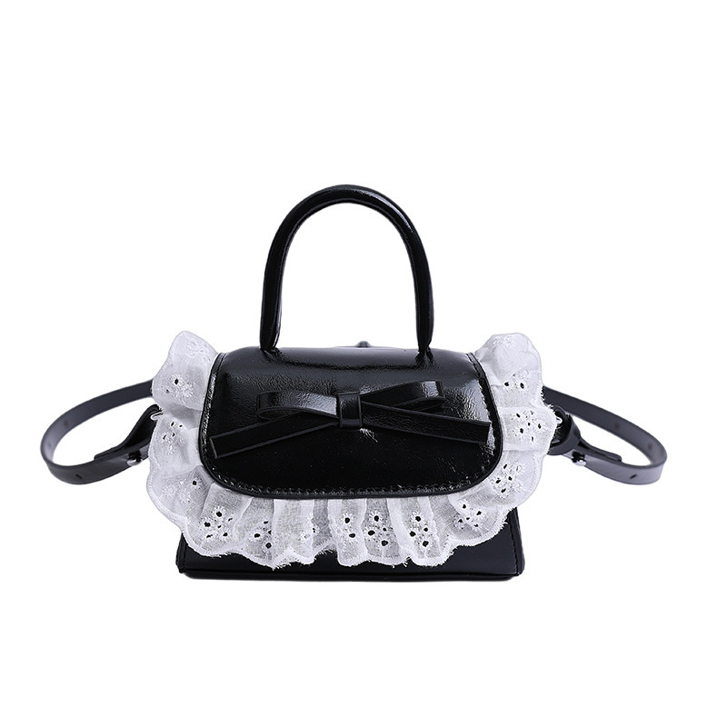 Mini bolso para mujeres nuevo lindo arco PU inclinado a través de bolsos pequeños bolsos de lápiz labial para niñas accesorios bolsos de moda para niños