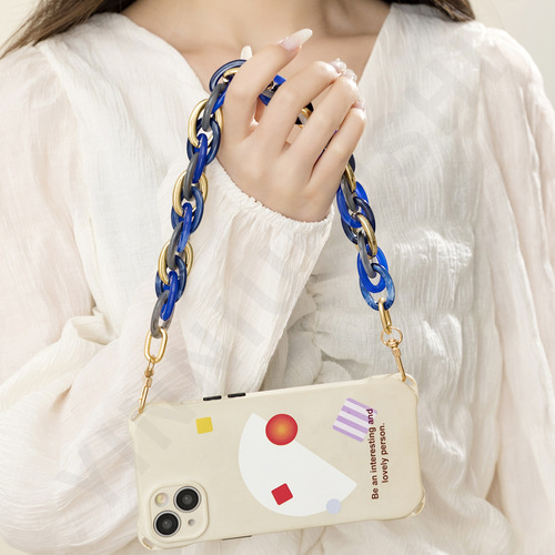 Ins Acrylic Tote Phone Chain, Internet Star Creative Fashion Phone Case, Phone Chain, Bag Accessory, Trendy Wholesale