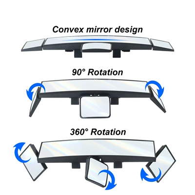 spot mirror, baby rearview – Large field of view rear view auxiliary mirror