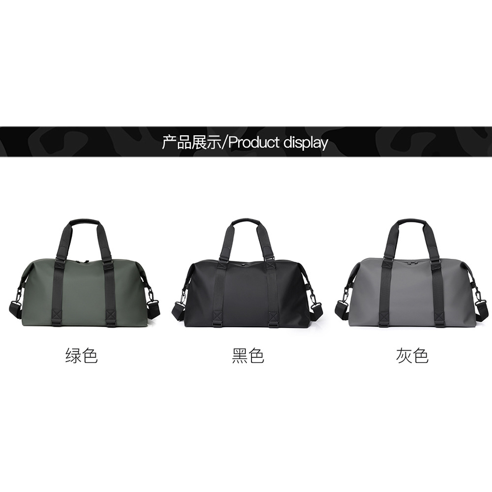 2025 nueva bolsa de equipaje transfronteriza de gran capacidad bolsa deportiva bolsa de musculación bolsa de mano color puro sensación bolsa de hombro para hombres