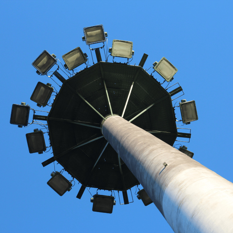 升降式高杆灯 用于机场,港口,码头,监狱 高速公路收费站高杆灯 20