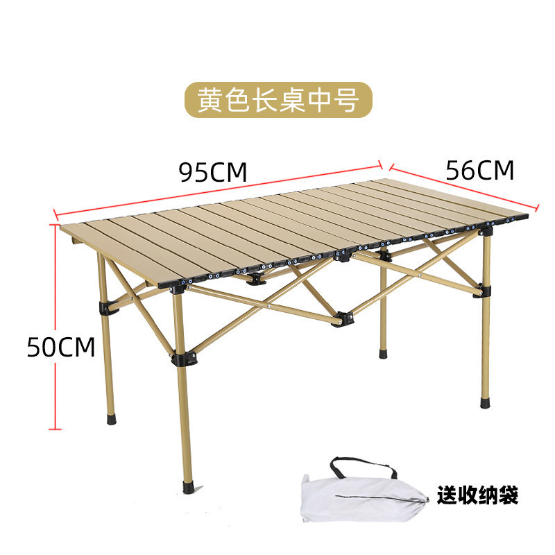 Mesa plegable portátil al aire libre para acampar, mesa de picnic de pesca, barbacoa de autoconducción, transporte libre.