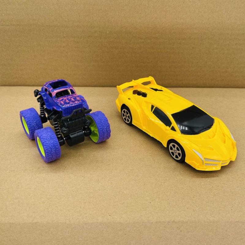 사륜구동 퍼플 + 풀백 레이싱 옐로우 [2색 2대]