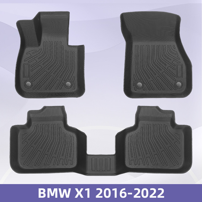 Aplicable a BMW X1 2016 - 2022 3D todo el tiempo material TPE almohadilla para los pies almohadilla del maletero