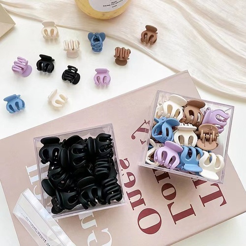 Simple plastic mini small grabber, temperament side black broken hair grabber, hairpin, resin hairpin, headband, hair accessories