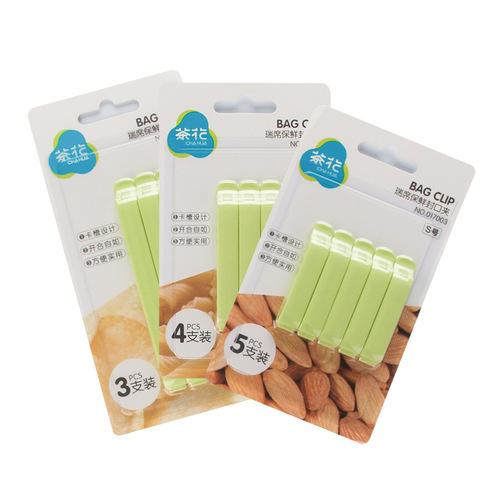 Camellia sealing clip plastic sealing clip food preservation snack sealing strip sealing clip sealing stick tea bag clip