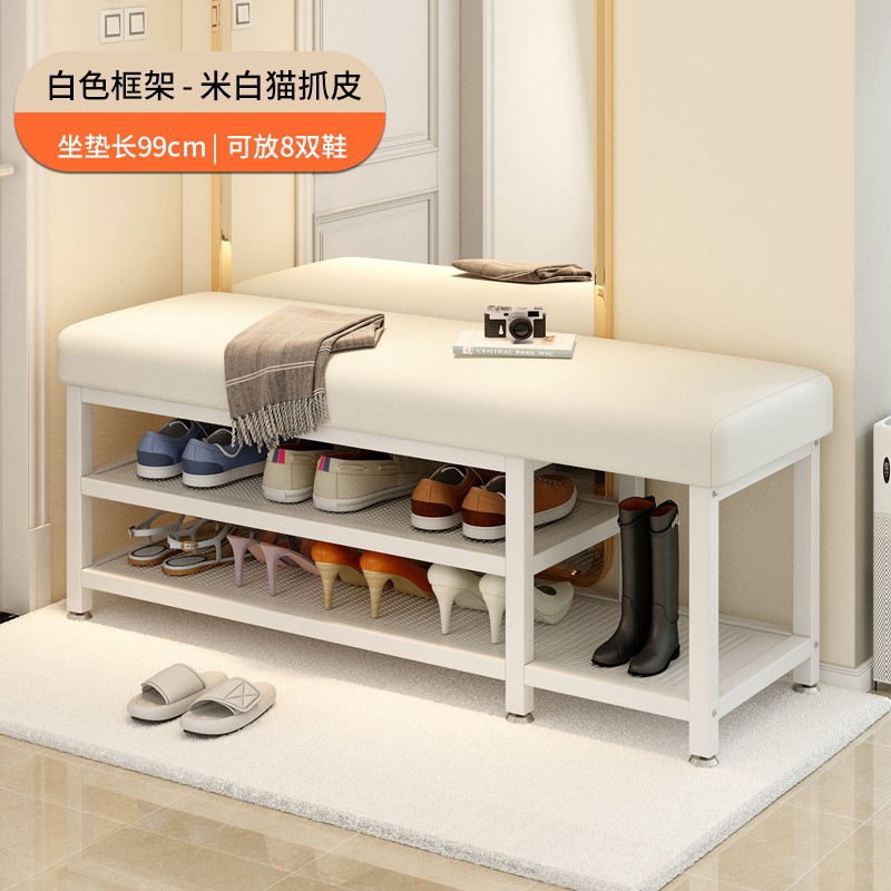 Taburetes personalizados en la puerta de metal simple en la casa se pueden sentar en la puerta, taburetes bajos de lujo ligeros, taburetes para cambiar zapatos