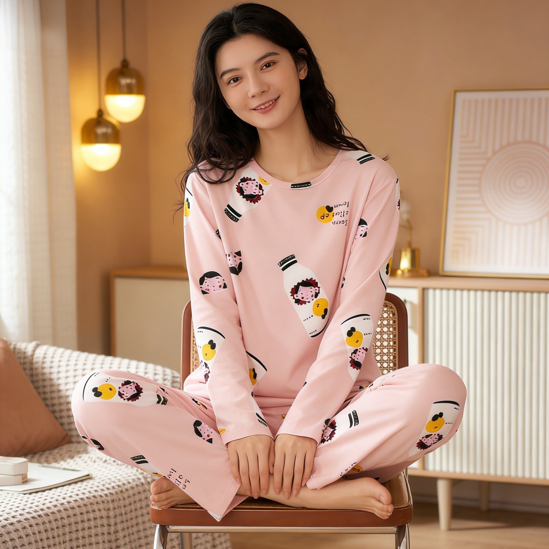 두꺼운 SMX 소녀 병 긴 세트