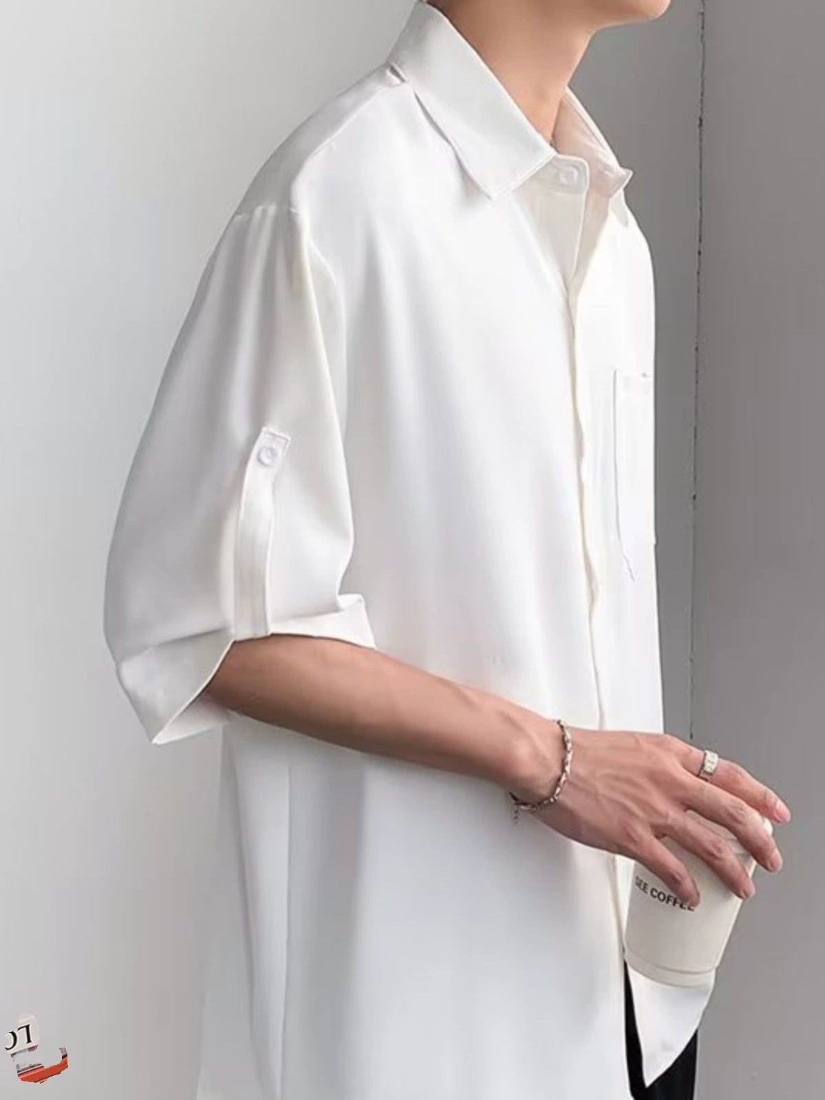 Шелковая oversize-рубашка, тонкая дышащая ткань, сексуальная свободная посадка (//хаки), размер M–3XL