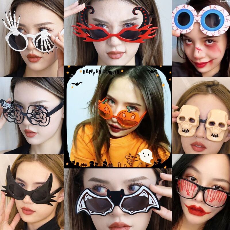 Halloween Ins Xiaohongshu Creative Funny Glasses Party Street Photography Makeup Party Decoration Exaggerated Photo Props