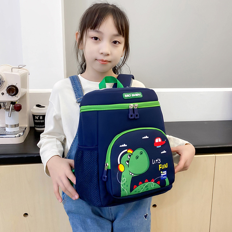 Mochila escolar de jardín de infantes para niños de dibujos animados, mochila para niñas de preescolar transpirable, 3 años, 5 años, mochila para niños de clase media y grande