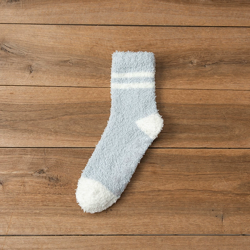 Coral velvet demi-season winter keep warm socks