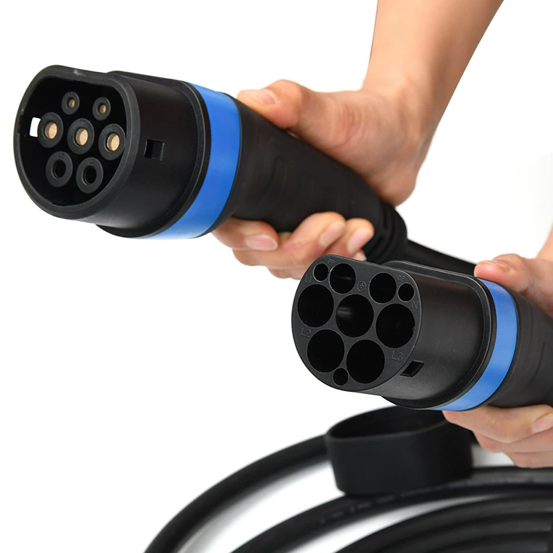 Европейский стандарт новой энергии автомобильный зарядный пистолет бытовой коммерческий двуглавый портативное зарядное устройство Синий Быстрая зарядка Универсальный зарядный пистолет