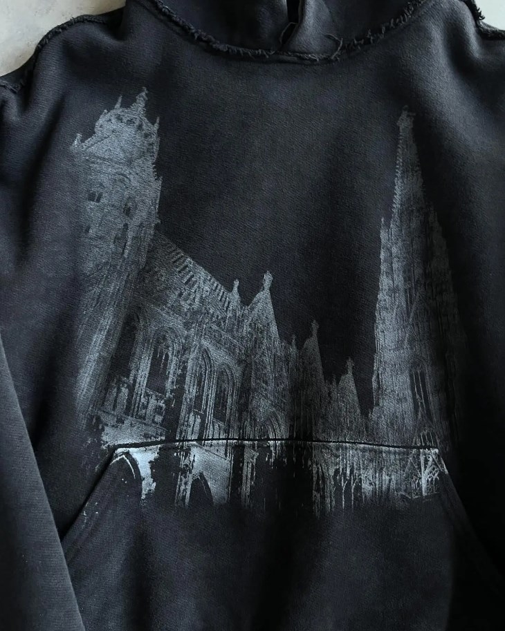 Men's Hooded Sweatshirt Men's Autumn Winter Retro Print Cardigan_voghion.com