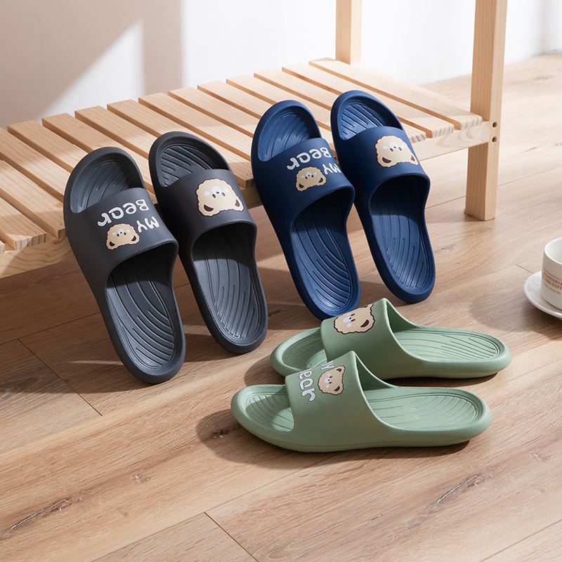 Thick bottom shit feeling slippers 2022 new summer EVA material leisure home Classic bear slippers Thick bottom shit feeling slippers 2022 new summer EVA material leisure home Classic bear slippers