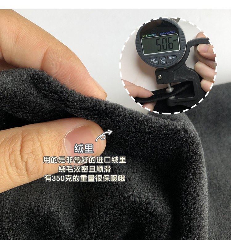 Giày lười nữ đế dày mũi tròn gắn khóa đồng xu nhỏ, giày da đơn gót thô 3–5 cm — Màu đen (lót nhung), Màu đen (trong da) chi tiết 8