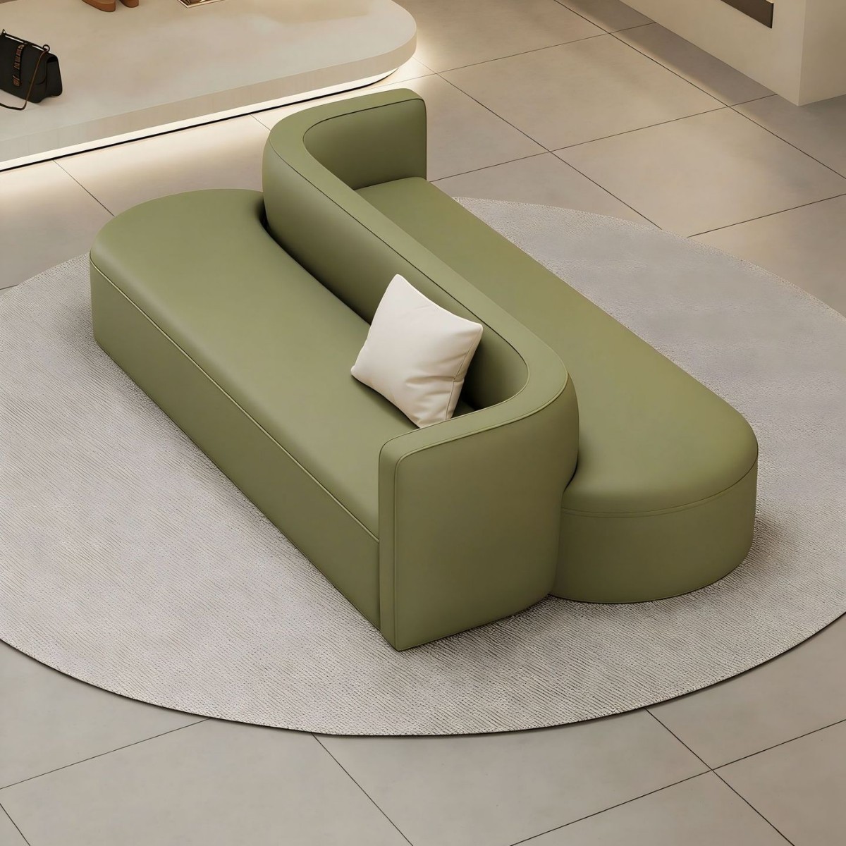 Nuevo vestíbulo, sala de estar del hotel, sofá de recepción, tienda de ropa, salón de belleza, baño, etc. Sofá de doble arco de alta gama