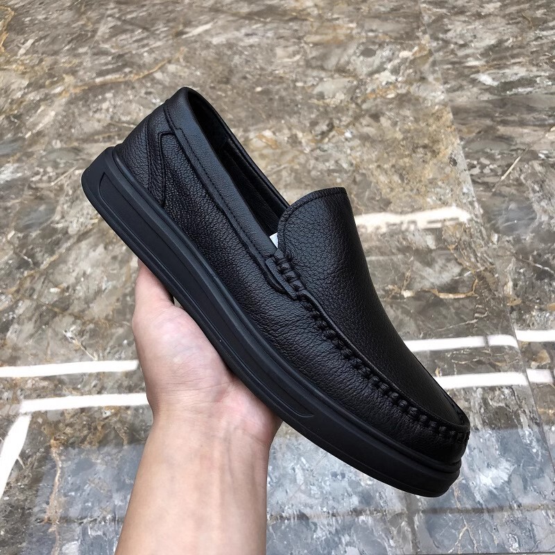 Business Formal Casual Men's Leather Shoes Autumn and Winter New Style Simple Genuine Leather Versatile Fashionable Comfortable Soft Sole Shoes Wholesale