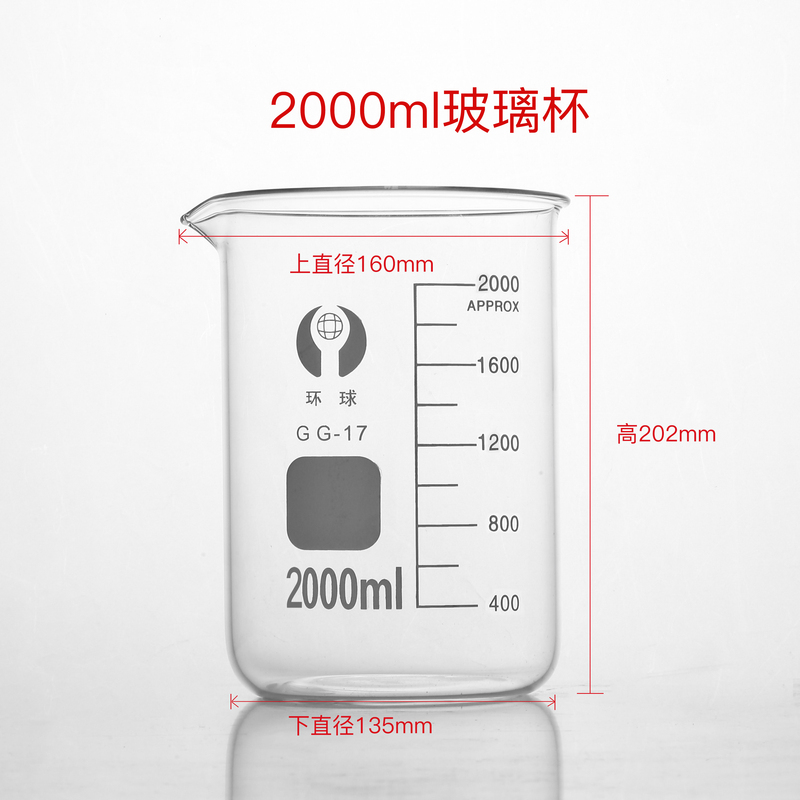 ガラスビーカー計量カップ化学実験器具スケール付き高温耐性加熱可能な透明 50/100 ミリリットル|undefined