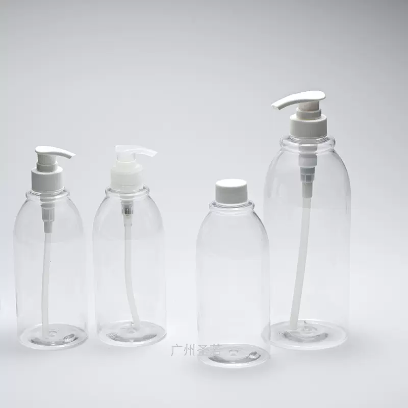 1升乳液瓶透明500ml香波沐浴露瓶PET按压洗发水日化包装大瓶子