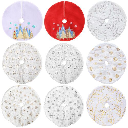 Wholesale New Cross-border Mini Christmas Tree Skirt Decoration, Small Christmas Tree Skirt Decorations, Tabletop Christmas Tree Decorations, Christmas Supplies