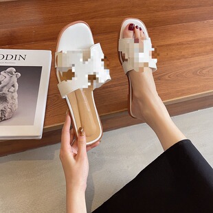 h��ЬŮ���Q��a2024�ļ��¿�ƽ��ɳ��Ь��Ьins���e�ٴ�slippers