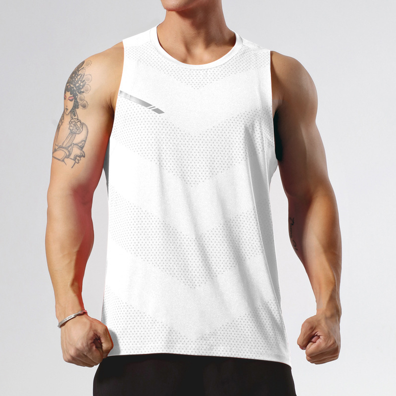 Tシャツメンズプロフェッショナルランニングベストバスケットボールスポーツベストマラソン陸上競技スーツフィットネストレーニングスーツトップ|undefined