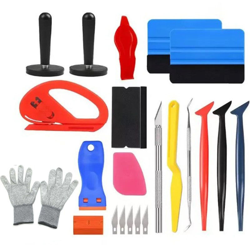 Auto film tool suit window solar film special tool beef tendon hard scraper tool cross-border suit