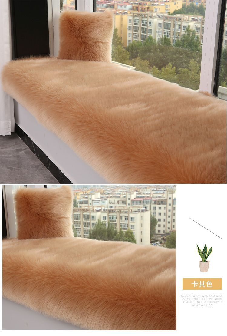 New Chinese-Style Large Red Chair Cushion, Faux Cashmere Door Mat, High-End Blue Carpet for Living Room Decoration and Grand Opening