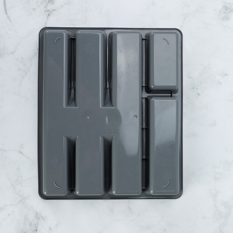 Cocina hogar cuchillo y tenedor caja de almacenamiento hotel restaurante clasificación vajilla organización caja de plástico compartimiento Colección Caja de almacenamiento