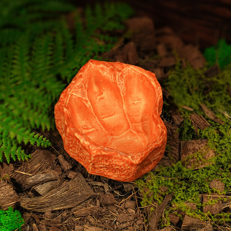 Venta caliente transfronteriza nueva huella de tiranosaurio alimentación cuenca de agua plataforma reptil rana cornuda guardia palacio tortuga mascota trepadora agua potable cuenca de comida