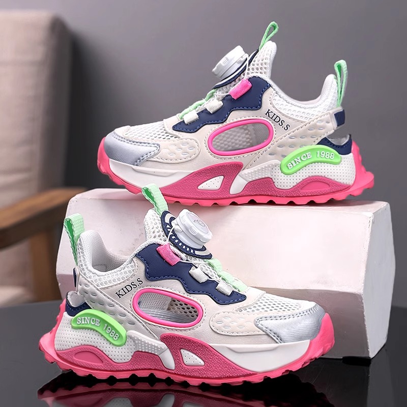 Calzado deportivo hueco para niñas 2025 nuevo estilo verano Baotou sandalias para niños zapatos para niños zapatos de malla única transpirables para niñas image 3