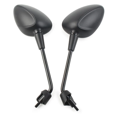 Cross-Border Hot Selling Motorcycle Rearview Mirror Modification Accessories Electric Vehicle Piaggio Vespa Rearview Mirror Street Car (Motorcycle rearview mirror) - black