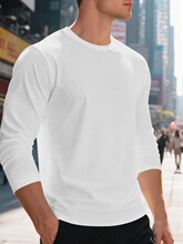 L 60669 Waffle Knit Jacquard Men's Hoodie �A����Ứ�l��