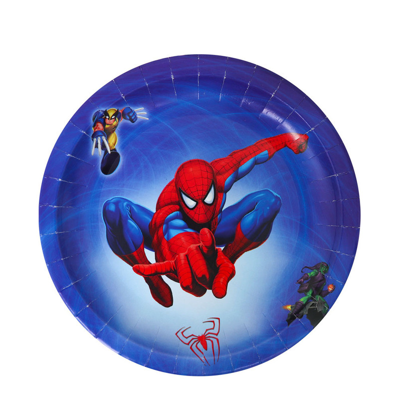 スパイダーマン誕生日パーティー用品使い捨て食器紙皿紙コップティッシュ男の子誕生日パーティー装飾|undefined
