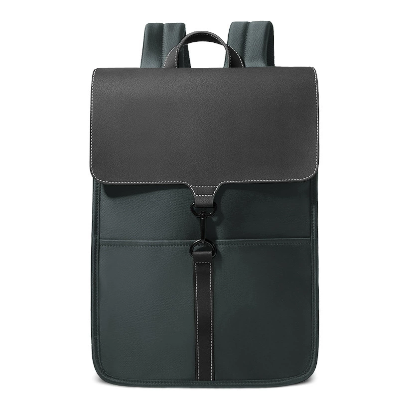 Men's fashionable backpack, laptop, school bag for leisure for elementary school students, waterproof bag, simple and elegant design, business version, 15inch