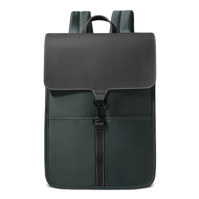 Men's fashionable backpack, laptop, school bag for leisure for elementary school students, waterproof bag, simple and elegant design, business version, 15inch