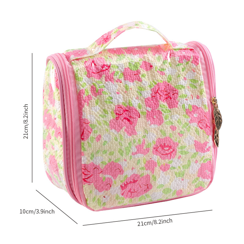 Runhui Flower Hook Bolsa de lavado Bolsa de cosméticos de viaje Bolsa de almacenamiento de cosméticos Bolsa de cosméticos