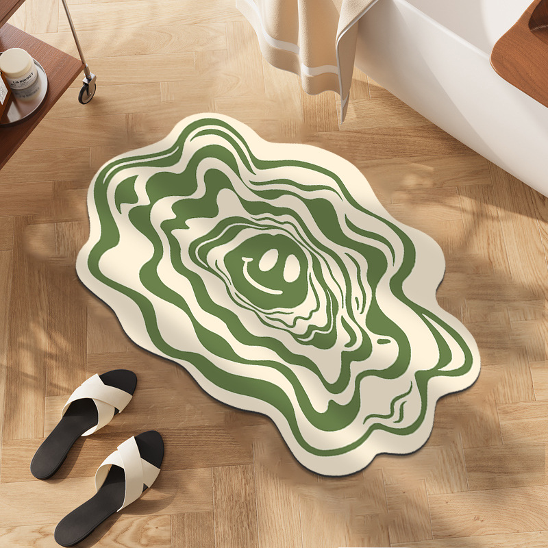 Bathroom Doorway Absorbent Floor Mat Toilet Toilet Doorway Absorbent Foot Mat Non-slip Quick-drying Diatom Mud Floor Mat