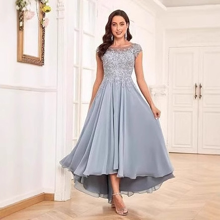 Amazon Evening Dress Foreign Trade European and American New Elegant Slim Dress Party Party Banquet Dress Long Dress