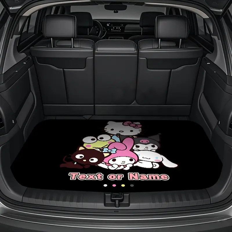 Animation Hello Kitty Floor Mat Car Dirt-resistant Wear-resistant Trunk Mat Dust-proof Non-slip Car Mat in stock Labeling