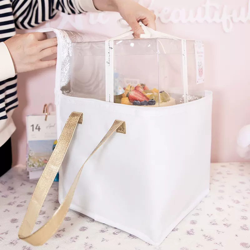 无纺布铝箔保温袋定 做手提覆膜铝膜冰包 外卖 食品冰包 户外野餐