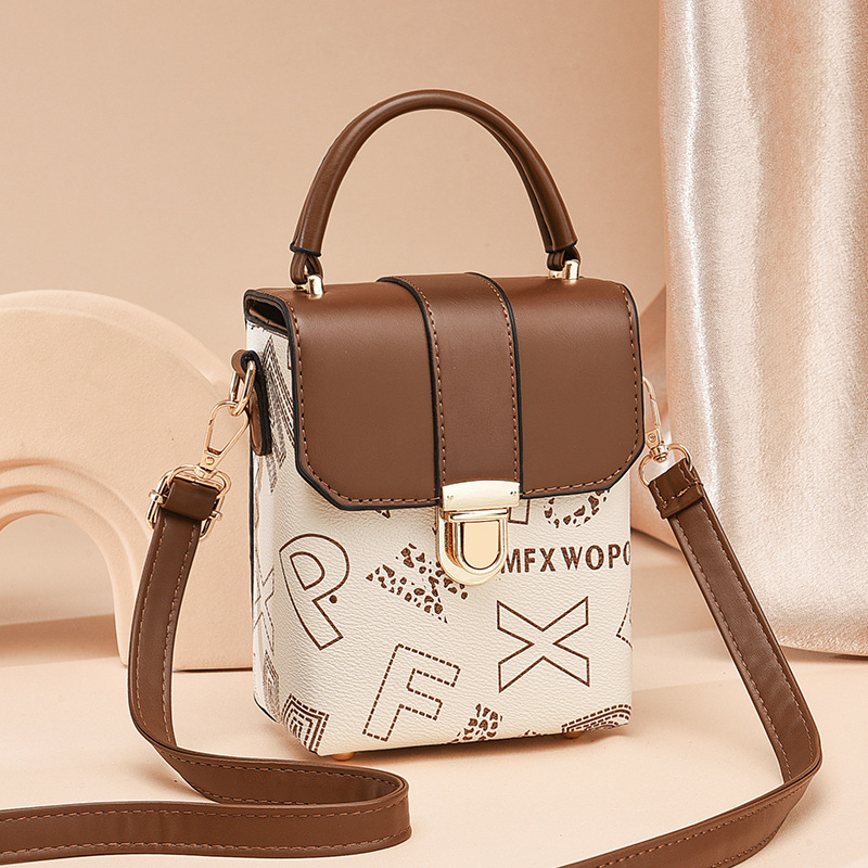 2024 nuevo bolso de mujer minibag bolso de teléfono móvil de moda simple bolso de mensajero de hombro impreso de mujer bags