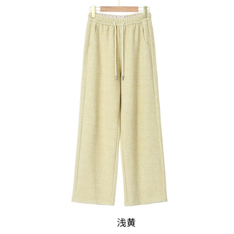2025秋冬新款高腰云朵百搭显瘦时尚休闲宽松冬季糯米裤女直播爆款|undefined