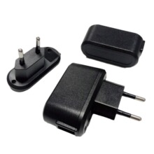 厂家直销 888跑道欧规USB外壳 PC ABS适配器外壳 5w1A手机充电器