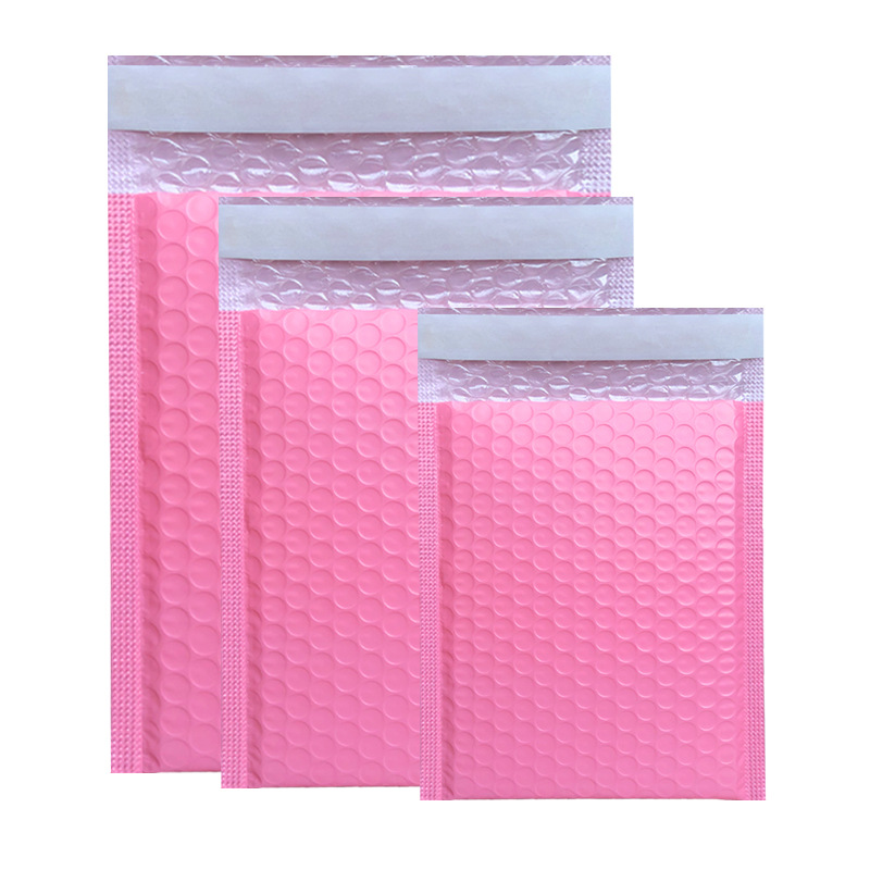 Thick pink pink bubble bag together squeeze film foam bag bubble…