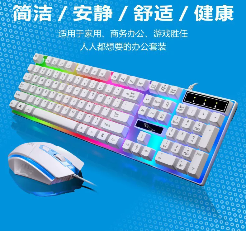 Chasing Light Leopard Mechanical laptop, keyboard, mouse, G21